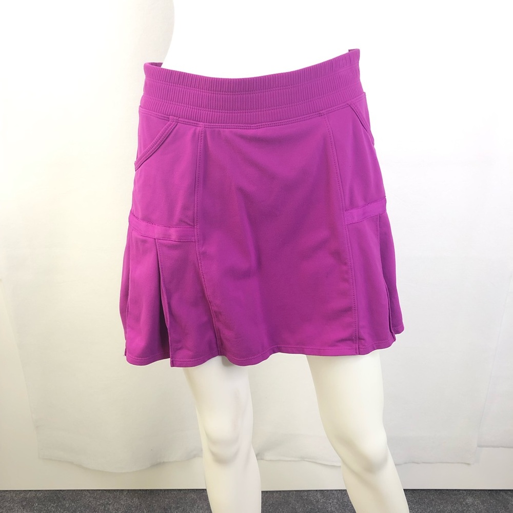 Athleta Pink Skort Skirt Pleated Pockets Small